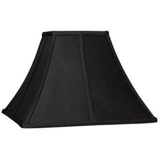 Square Curved Black Lamp Shade 6x14x9 1/2 (Spider)   #39374