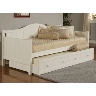 Hillsdale Staci White Wood Daybed with Trundle Drawer   #V9665