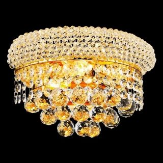Primo Royal Cut Crystal 12" Wide Gold Wall Sconce   #Y3752