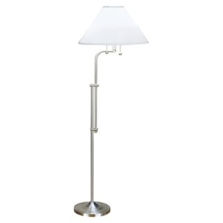 Adjustable Sight Saver Satin Nickel Floor Lamp   #33586