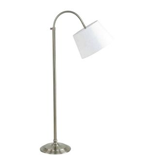 Edward Adjustable Brushed Nickel Floor Lamp   #V7024