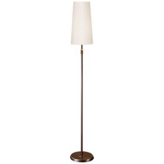 Holtkoetter Hand Brushed Old Bronze White Narrow Floor Lamp   #T2169