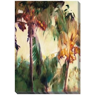 Morning Palms Limited Edition Giclee 48" High Wall Art   #L0340