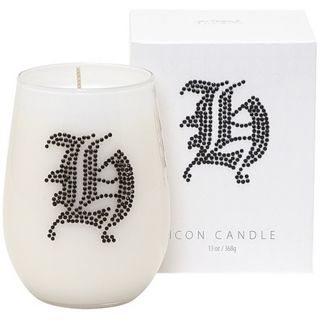 Letter "H" Fragrant Monogram Stemless Wine Glass Candle   #W4717