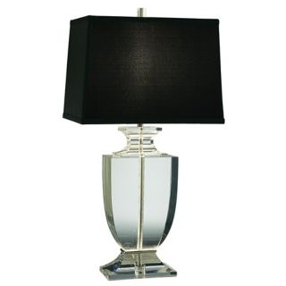 Artemis Accent Clear Crystal Black Shade Table Lamp   #93919