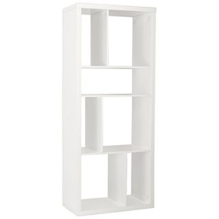 Reid White Shelving Unit or Media Stand   #X7419