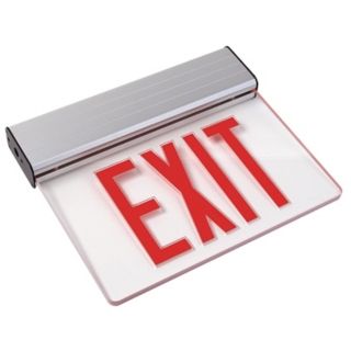 Clear Red LED Exit Sign   #49005