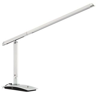 Shilo Silver LED Desk Lamp with USB Charging Port   #X0092
