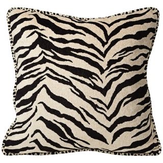 Black and White Zebra 18" Square Pillow   #G2835