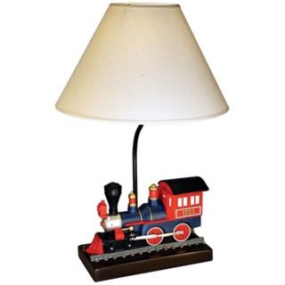 Blue and Red Train Table Lamp   #J2568