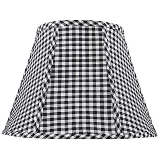 Black and White Check Lamp Shade 8x14x11 (Spider)   #X2903