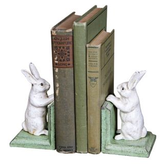 Cast Iron Bunny Bookends   #J5660