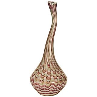 Dale Tiffany Napa Vino Hand Blown Art Glass Vase   #X4847