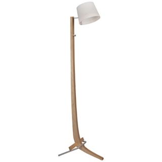 Cerno Silva Baltic Birch and White LED Floor Lamp   #X6760
