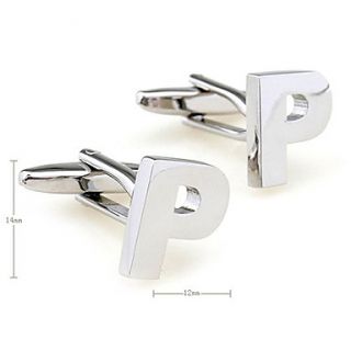 EUR € 8.73   letter P patroon unisex manchetknopen (klein), Gratis