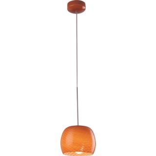 Ripple Collection 8" Wide Amber Pendant   #77269