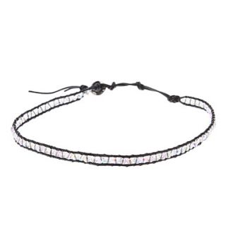 EUR € 4.77   Bracelet argenté tissé Cristal, livraison gratuite