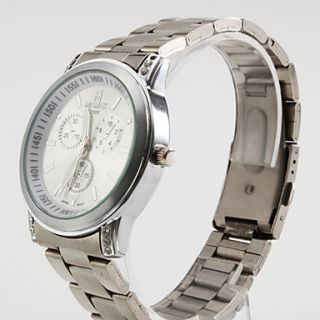 EUR € 7.81   Herren Legierung analoge Quarz Armbanduhr (Silber