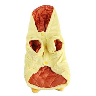 USD $ 11.79   Yellow Duck Hoodie Coat for Dogs (XS XL),