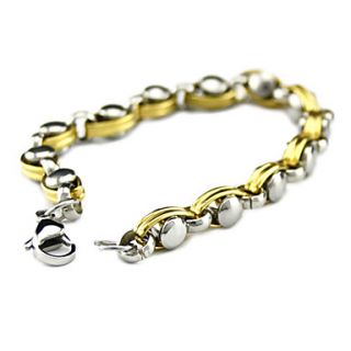 EUR € 4.87   Cor de ouro pulseira de aço chapeado Titanium, Frete