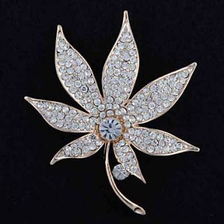 EUR € 6.71   Cristal Broche pavée alliage Maple Leaf, livraison