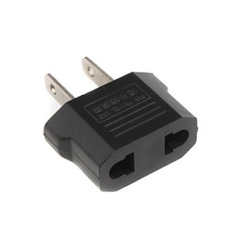 USD $ 0.89   Round to Flat Power Plug Convertor (Black),