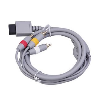 EUR € 5.81   Premium wickelte Composite AV Kabel für Wii (85cm