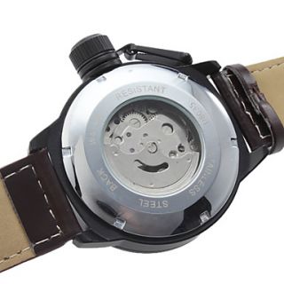 EUR € 18.76   mænds pu analog mekanisk fashionable ur (sort