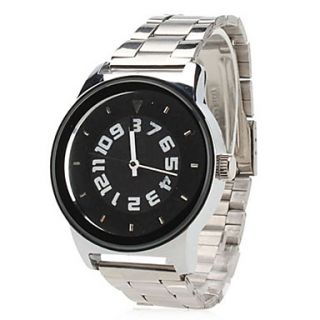 USD $ 5.89   Couple Style Unisex Steel Analog Quartz Wrist Watch