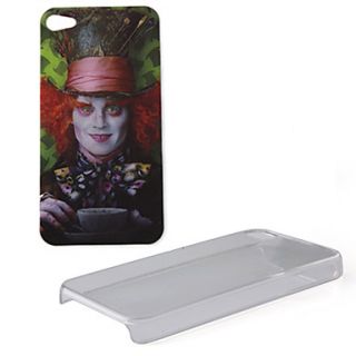 USD $ 2.89   DIY Crystal Case + 3D Sticker for iPhone 4 (Mad Hatter