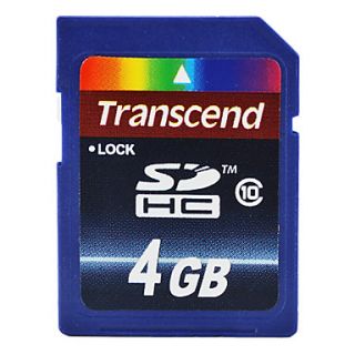 EUR € 6.98   4GB Transcend SDHC Class 10 Carte mémoire flash