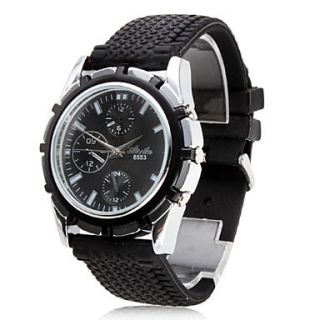 EUR € 6.98   mannen siliconen analoge quartz horloge 6553 gz0009002