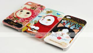 USD $ 10.99   Cute Cat Pattern Protective Case for iPhone 4 / 4S (Pack
