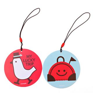 USD $ 2.99   Round Chicken Travel Tag   My Lucky Trip,