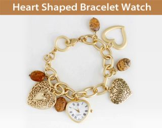 Review on Women’s Heart Shaped Analog Quartz Bracelet Watch Deal