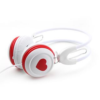 USD $ 17.49   Heart Style Headphones(Red),