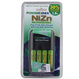 EUR € 25.93   een snelle 3 5 uur power Enix NiZn oplader met 4 AA