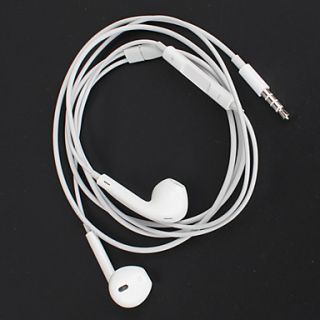 Stereo In Ear hörlurar med fjärrkontroll och mikrofon för iPhone 5
