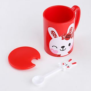 USD $ 10.99   Sweet Rabbit Cup with Cover and Spoon,