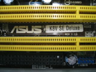 Asus K8V SE Deluxe UAY K8T800 Socket 754 Via AMD ATX Motherboard