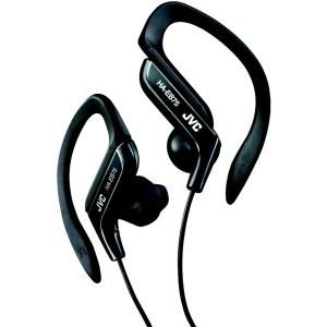 JVC HAEB75B Sport Style Ear Clip Headphones Black 046838042096