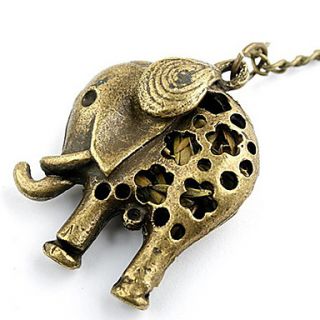 EUR € 2.66   Collier éléphant antique en cuivre creux out