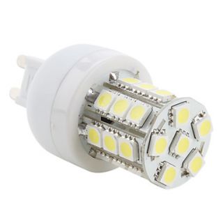 G9 3.5W 27x5050 SMD 300LM 5500 6500K Natural White Light LED Corn Bulb