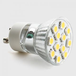 gu10 2w 12x5050 SMD 120 140lm 2800 3200k lumière blanche chaude a