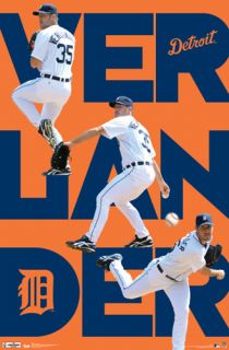 Justin Verlander TRIPLE ACTION Detroit Tigers MLB Baseball Action