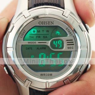 Unisex Multi Functional Rubber Digital Automatic Wrist Watch (Assorted