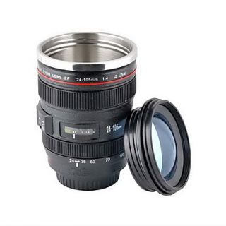 Novelty Simulation Canon 24 105mm Camera Lens Style 375ml Stainless
