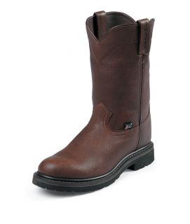 Justin Mens Brown Pull on Boots WK4920 