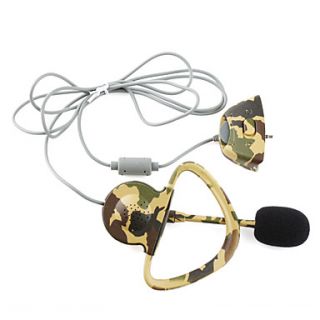 Camouflage Style Microphone Earphone for Xbox 360