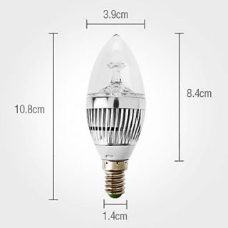 240 270lm 6000 6500K Bianco Naturale candela lampadina LED (110/220V